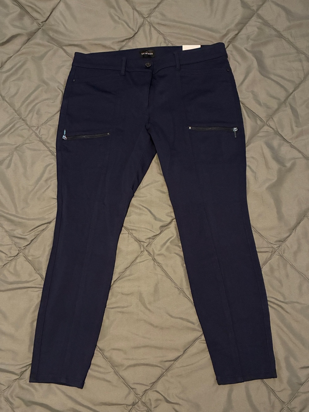 White House Black Market Navy Cropped Ankle Pants
